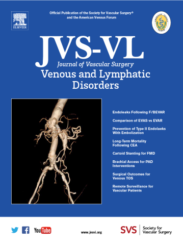 JVS-VL Cover - Green background with title, vein image, and social media callouts